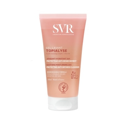 SVR - Gel Rửa Mặt SVR Không Xà Phòng Dưỡng Ẩm Da Khô Nhạy Cảm Topialyse Gel Lavant 55ml