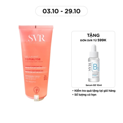 SVR Gel Rửa Mặt SVR Không Xà Phòng Dưỡng Ẩm Da Khô Nhạy Cảm Topialyse Gel Lavant 200ml
