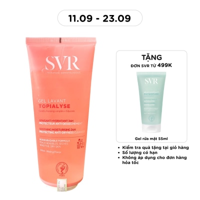 SVR - Gel Rửa Mặt SVR Không Xà Phòng Dưỡng Ẩm Da Khô Nhạy Cảm Topialyse Gel Lavant 200ml image
