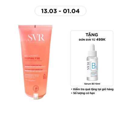 SVR - Gel Rửa Mặt SVR Không Xà Phòng Dưỡng Ẩm Da Khô Nhạy Cảm Topialyse Gel Lavant 200ml