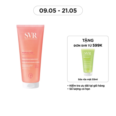 SVR Gel Rửa Mặt SVR Không Xà Phòng Dưỡng Ẩm Da Khô Nhạy Cảm Topialyse Gel Lavant 200ml