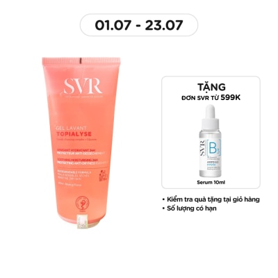 SVR Gel Rửa Mặt SVR Không Xà Phòng Dưỡng Ẩm Da Khô Nhạy Cảm Topialyse Gel Lavant 200ml