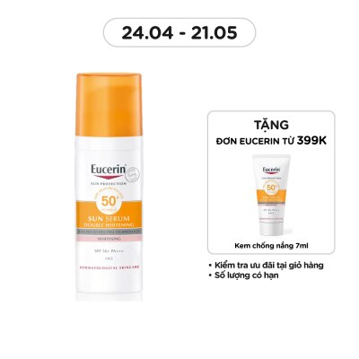 EUCERIN Tinh Chất Chống Nắng Eucerin Giảm Thâm Nám Sun Serum Double Whitening SPF50+ PA+++ 50ml