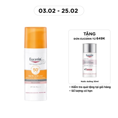 EUCERIN Tinh Chất Chống Nắng Eucerin Giảm Thâm Nám Sun Serum Double Whitening SPF50+ PA+++ 50ml