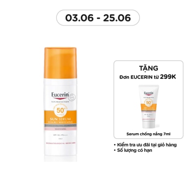 EUCERIN Tinh Chất Chống Nắng Eucerin Giảm Thâm Nám Sun Serum Double Whitening SPF50+ PA+++ 50ml