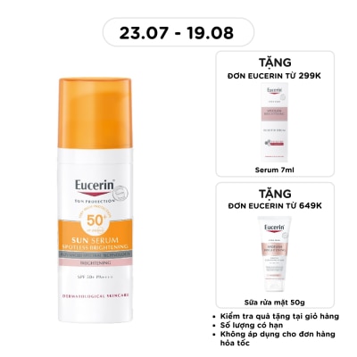 EUCERIN - Tinh Chất Chống Nắng Eucerin Giảm Thâm Nám Sun Serum Double Whitening SPF50+ PA+++ 50ml image