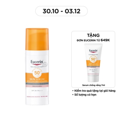 EUCERIN Tinh Chất Chống Nắng Eucerin Giảm Thâm Nám Sun Serum Double Whitening SPF50+ PA+++ 50ml