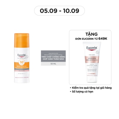 EUCERIN Tinh Chất Chống Nắng Eucerin Giảm Thâm Nám Sun Serum Double Whitening SPF50+ PA+++ 50ml