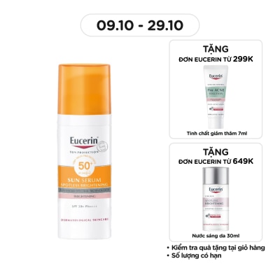 EUCERIN Tinh Chất Chống Nắng Eucerin Giảm Thâm Nám Sun Serum Double Whitening SPF50+ PA+++ 50ml