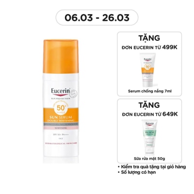 EUCERIN Tinh Chất Chống Nắng Eucerin Giảm Thâm Nám Sun Serum Double Whitening SPF50+ PA+++ 50ml