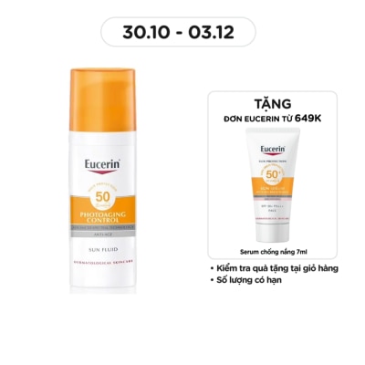 EUCERIN Kem Chống Nắng Eucerin Ngăn Ngừa Lão Hóa Sun Fluid SPF50 50ml