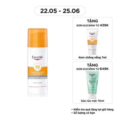 EUCERIN Kem Chống Nắng Eucerin Ngăn Ngừa Lão Hóa Sun Fluid SPF50 50ml