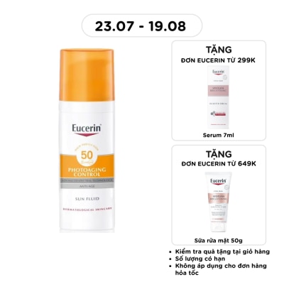 EUCERIN - Kem Chống Nắng Eucerin Ngăn Ngừa Lão Hóa Sun Fluid SPF50 50ml image