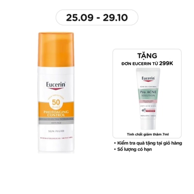 EUCERIN Kem Chống Nắng Eucerin Ngăn Ngừa Lão Hóa Sun Fluid SPF50 50ml