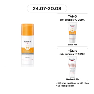 EUCERIN Kem Chống Nắng Eucerin Ngăn Ngừa Lão Hóa Sun Fluid SPF50 50ml
