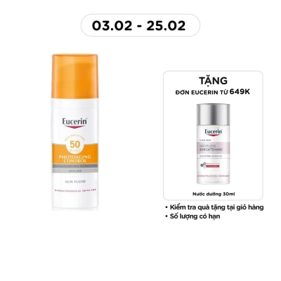 EUCERIN Kem Chống Nắng Eucerin Ngăn Ngừa Lão Hóa Sun Fluid SPF50 50ml