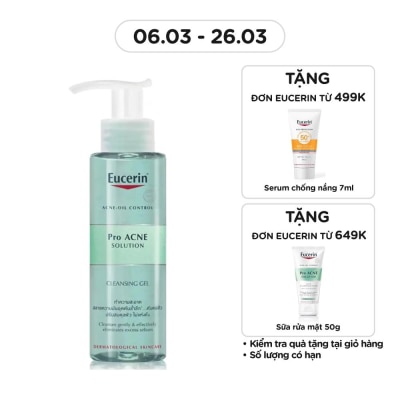 EUCERIN Gel Rửa Mặt Eucerin Giảm Mụn Pro Acne 400ml