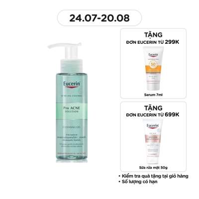 EUCERIN Gel Rửa Mặt Eucerin Giảm Mụn Pro Acne 400ml