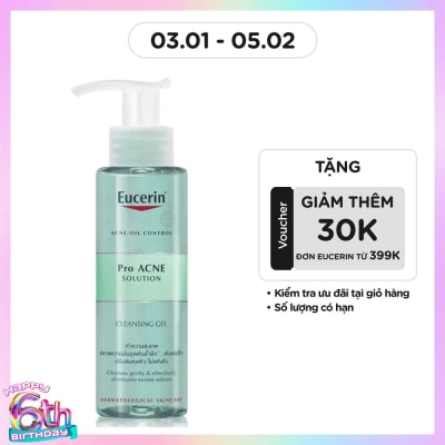 EUCERIN Gel Rửa Mặt Eucerin Giảm Mụn Pro Acne 400ml