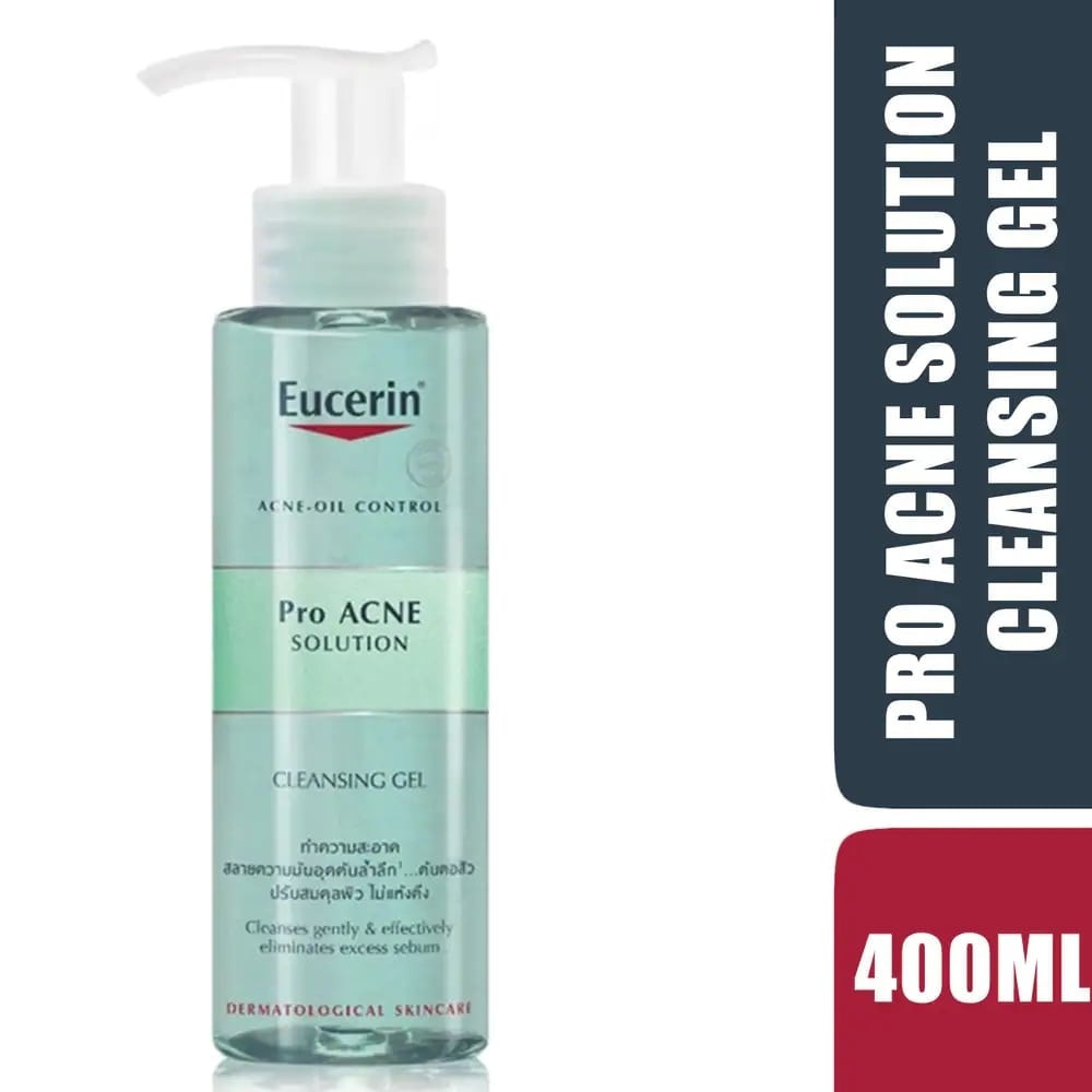 Gel Rửa Mặt Eucerin Giảm Mụn Pro Acne 400ml