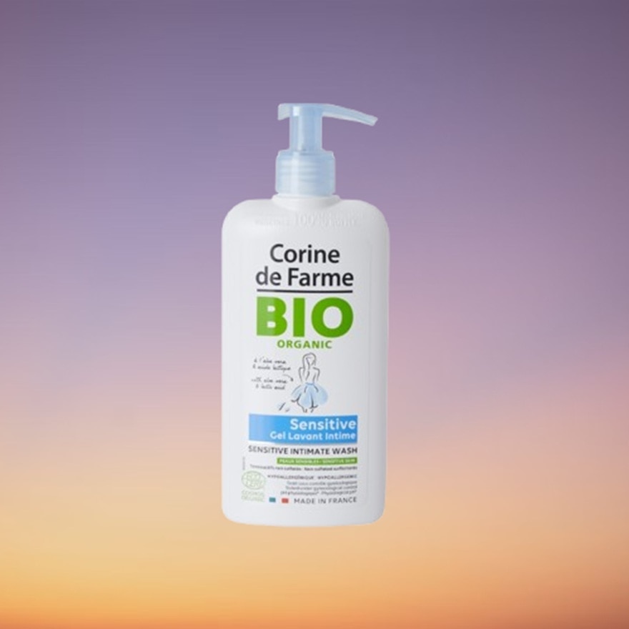 Gel Làm Sạch Và Dưỡng Ẩm Vùng Kín Corine de Farme Organic Intimate Wash Sensitive 250ml image