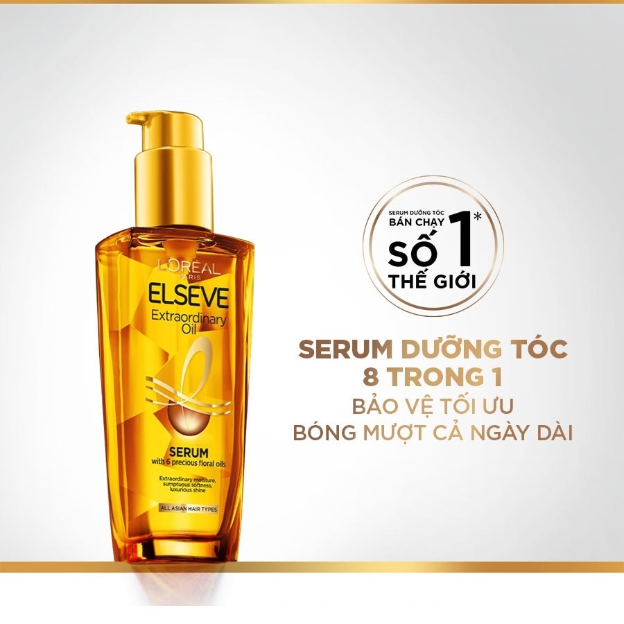 Dầu Dưỡng L'Oreal Paris Dưỡng Tóc Suôn Mượt Bồng Bềnh 100ml