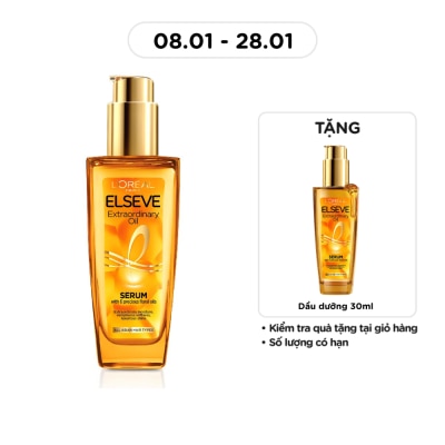 L'OREAL PARIS Dầu Dưỡng L'Oreal Paris Dưỡng Tóc Suôn Mượt Bồng Bềnh 100ml