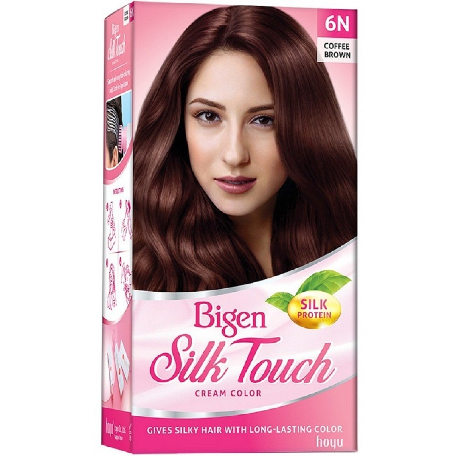 Grey Coverage Silk Touch Cream Color 136g .# 6N Coffee Brown