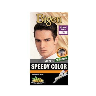 BIGEN Kem Nhuộm Tóc Phủ Bạc Bigen Nam 80g 101.# Đen