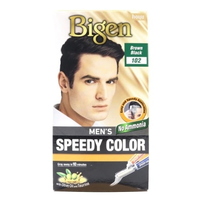 BIGEN Grey Coverage Hair Color Men's 80g .# 102 Brown Black