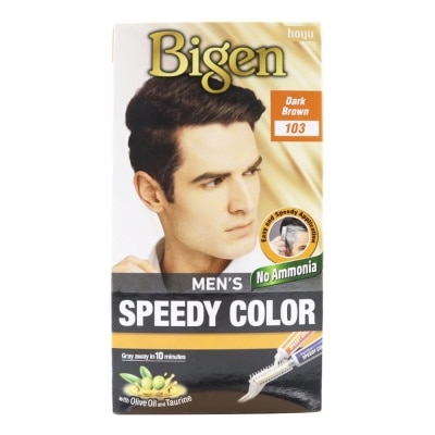 BIGEN Grey Coverage Men's Speedy Color 40g+40g .# 103 Dark Brown