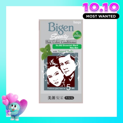BIGEN Kem Nhuộm Tóc Phủ Bạc Bigen Speedy Hair Color Conditioner 40g+40g . image