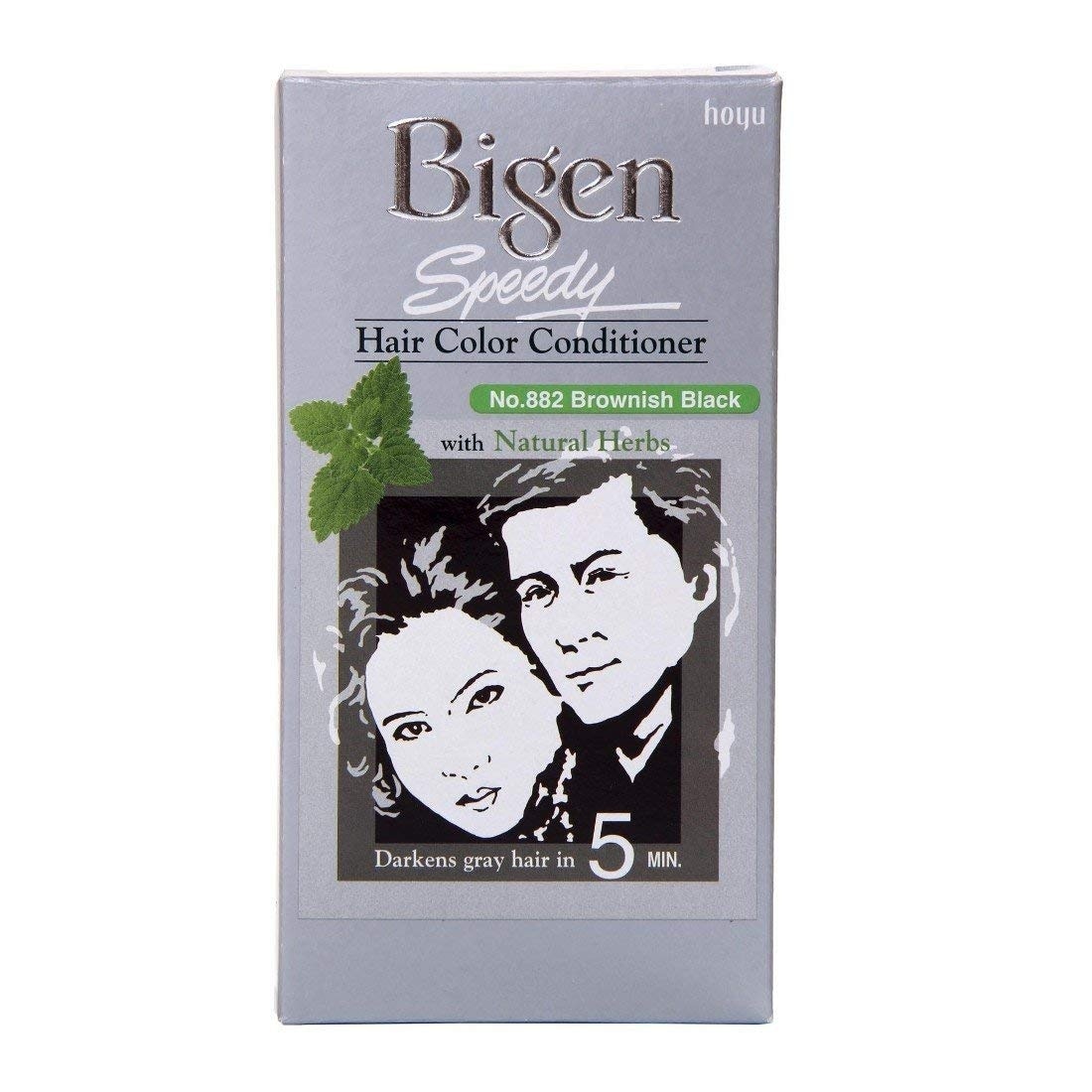 Grey Coverage Speedy Hair Color Conditioner 80g .# 882 Brownish Black