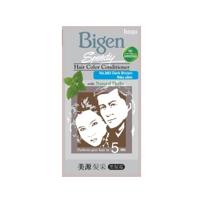 BIGEN Kem Nhuộm Tóc Phủ Bạc Bigen 80g .# 883 Nâu Sẫm