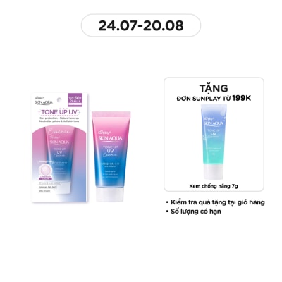 SUNPLAY Tinh Chất Chống Nắng Sunplay Skin Aqua Tone Up UV Essence Lavender SPF50+ PA++++ 50g