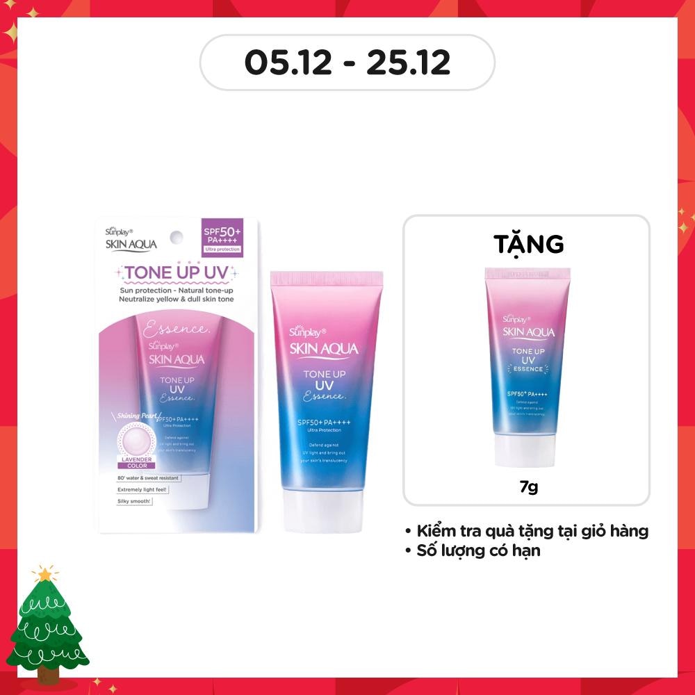 Tinh Chất Chống Nắng Sunplay Skin Aqua Tone Up UV Essence Lavender SPF50+ PA++++ 50g