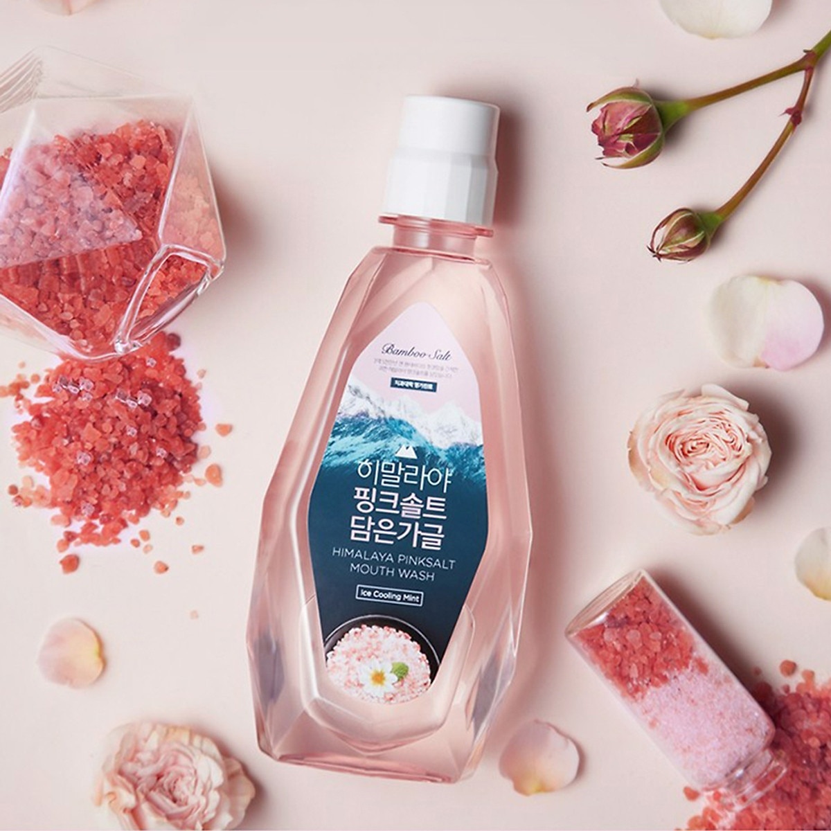 Nước Súc Miệng Muối Hồng Himalaya Hoa Bạc Hà 320ml