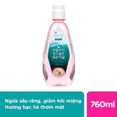 BAMBOO Nước Súc Miệng Muối Hồng Himalaya Bạc Hà Mát Dịu 760ml