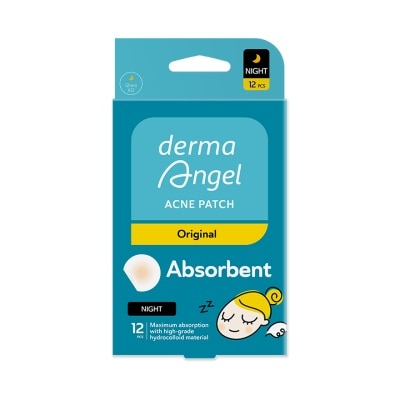 DERMA ANGEL Miếng Dán Mụn Dermaangel Dùng Ban Đêm 12 Miếng