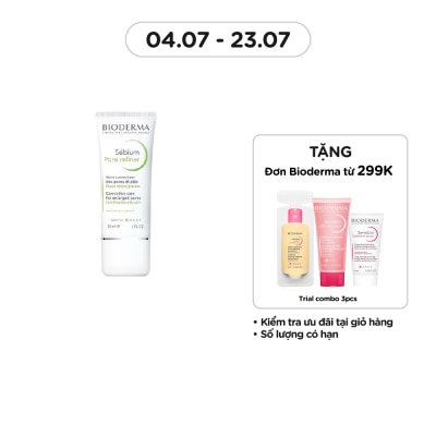 BIODERMA Kem Làm Se Khít Lỗ Chân Lông Và Giảm Dầu Cho Da Nhờn Bioderma Sebium Pore Refiner 30ml