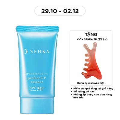 SENKA Kem Chống Nắng Nâng Tông Senka Perfect UV Essence SPF50+ PA++++ 50g image
