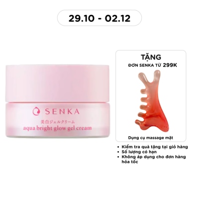 SENKA Kem Dưỡng Trắng Da Ban Đêm Senka White Beauty Glow Gel Cream 50g image