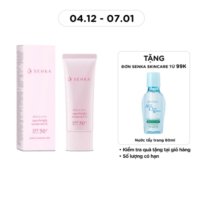 SENKA Aqua Bright Serum In CC SPF50+ PA++++ 40g