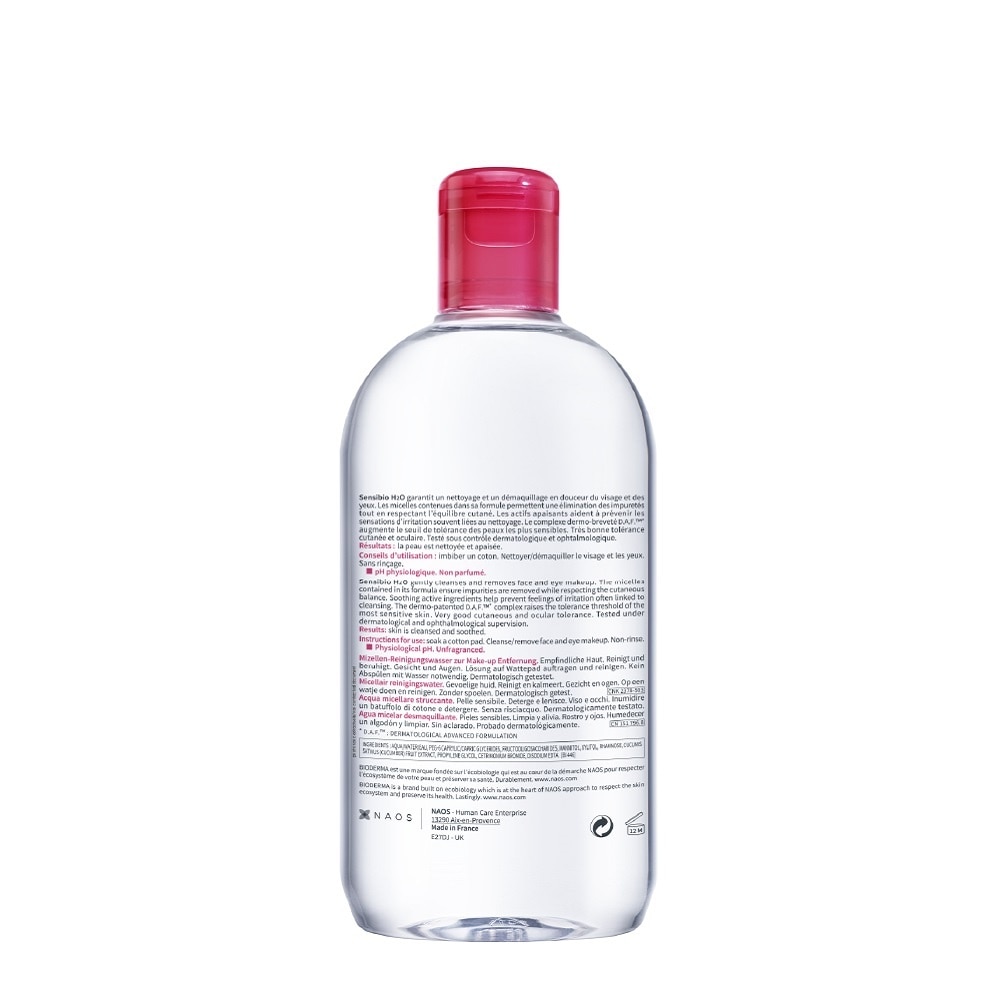 Nước Tẩy Trang Dành Cho Da Nhạy Cảm Bioderma Sensibio H20 500ml