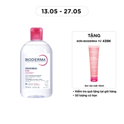 BIODERMA - Nước Tẩy Trang Dành Cho Da Nhạy Cảm Bioderma Sensibio H20 500ml