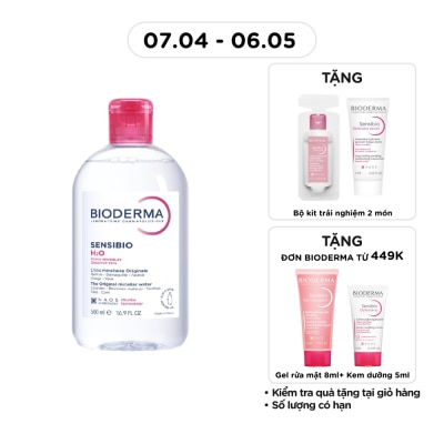 BIODERMA - Nước Tẩy Trang Dành Cho Da Nhạy Cảm Bioderma Sensibio H20 500ml