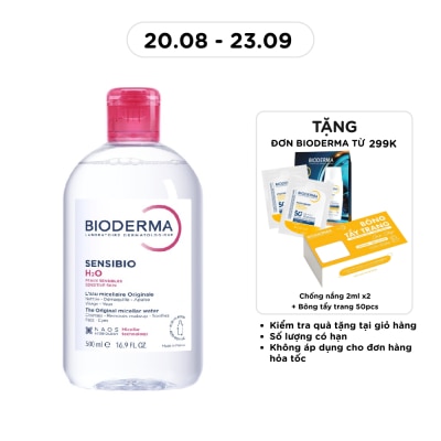 BIODERMA - Nước Tẩy Trang Dành Cho Da Nhạy Cảm Bioderma Sensibio H20 500ml image