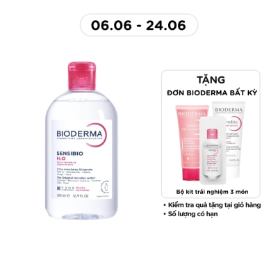 BIODERMA - Nước Tẩy Trang Dành Cho Da Nhạy Cảm Bioderma Sensibio H20 500ml