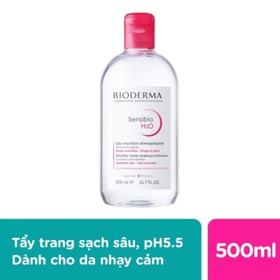 BIODERMA Nước Tẩy Trang Dành Cho Da Nhạy Cảm Bioderma Sensibio H20 500ml