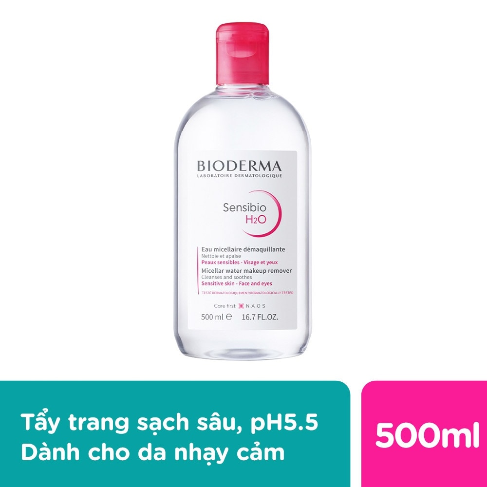 Nước Tẩy Trang Dành Cho Da Nhạy Cảm Bioderma Sensibio H20 500ml